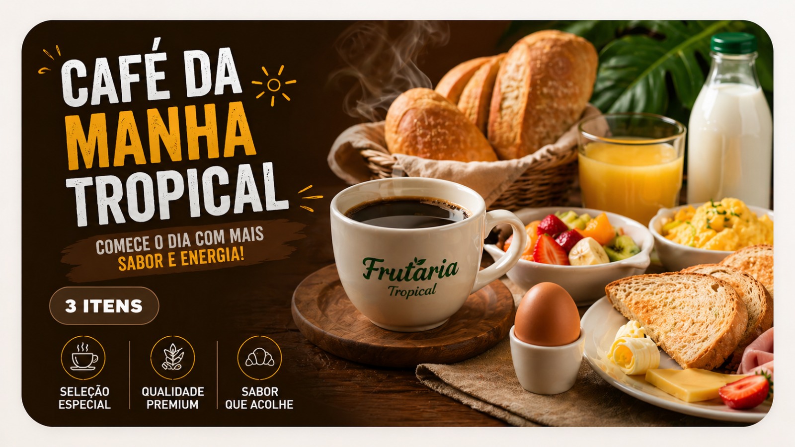 CAFÉ DA MANHÃ TROPICAL